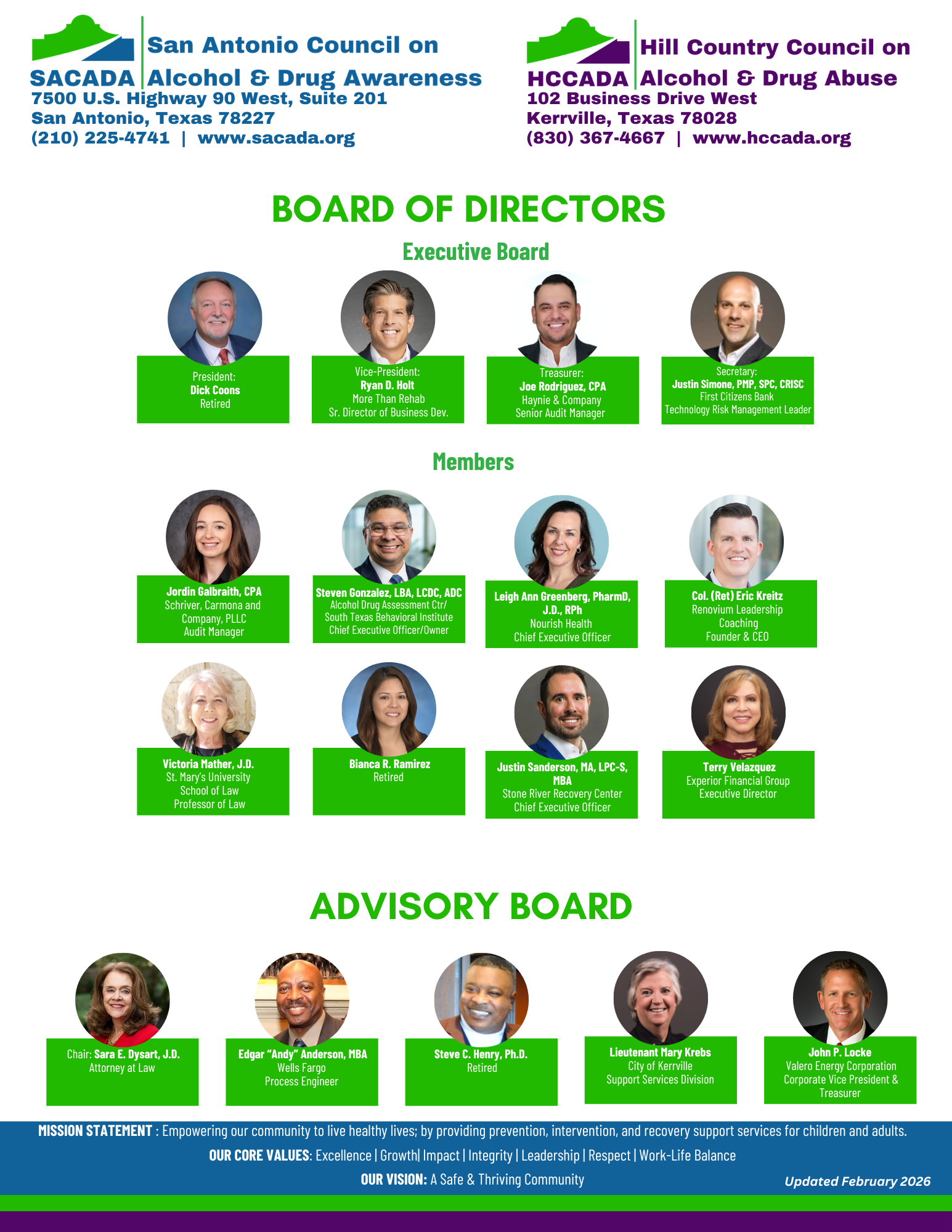 Board & Advisory Board graphic (Feb 2026) for websites